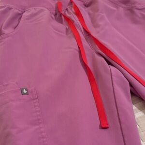 Figs Kade Chalk Pink Scrub Pants Small Regular